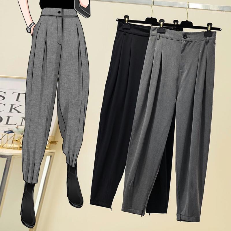 

Women's Pants Women's & Capris Large 2022 Fat Sister Trendy Women Autumn Elastic Waist High Fashion Suit Small Leg, See chart