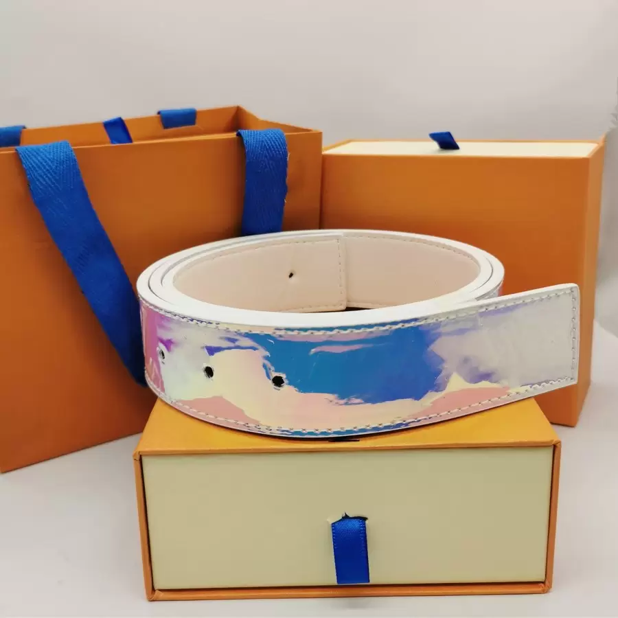 

High fashion women men Designer Belts unadjustable Casual Pinhole Buckle Business Mens design Cowhide imitation Belt 38mm with box, 3.8cm with gift box