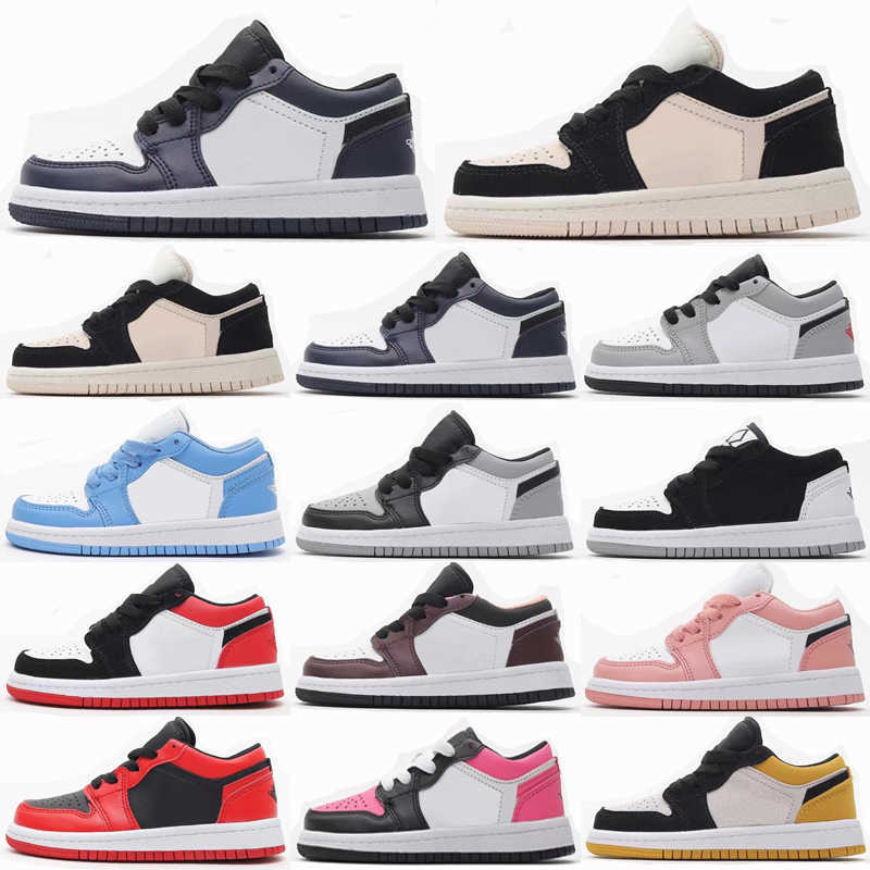 

Designers Jumpman 1 Kids Basketball shoes Youth 1s Hook Loop Elastic band Toddlers Royal Blue Obsidian Chicago Low Running shoes Infant Big, As photo 32