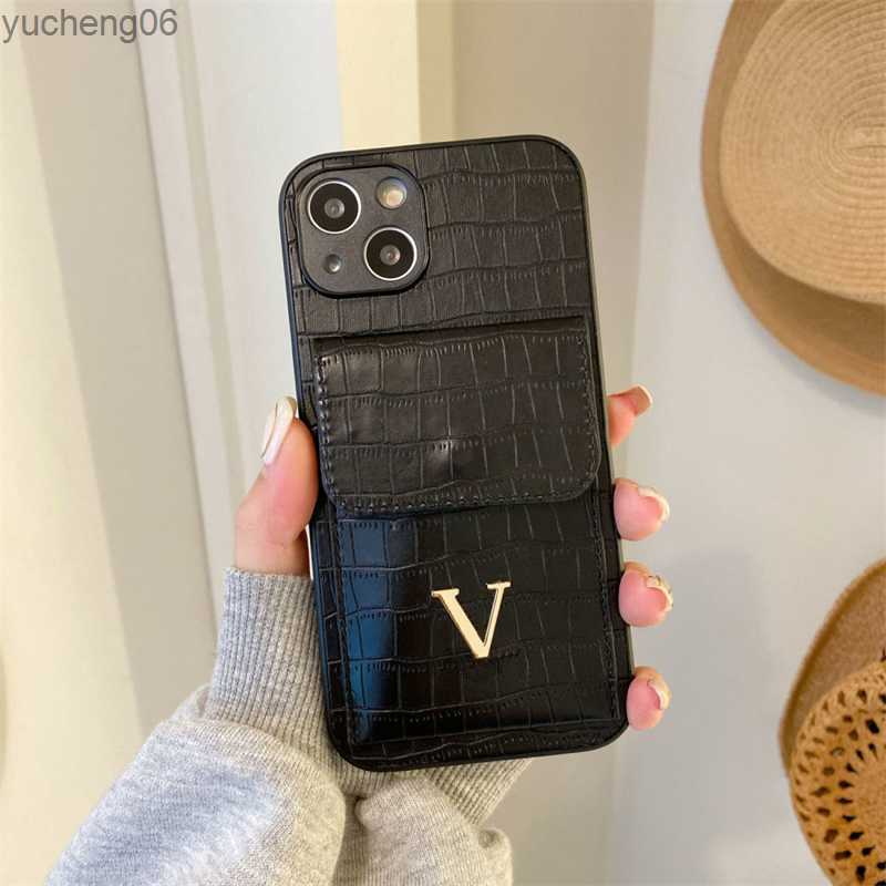 

Leather Designer Phone Case For IPhone 14 Pro Max Cases 13 12 11 Xs Xr 7 8 Plus Card Bag Mobile Shell yucheng06, White