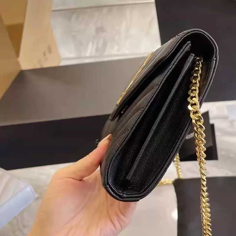 

Designer Luxury YYSL Bags For Womens Handbags Crossbody Purses YSLitys large Capacity Versatile Totes Loulou Multicolour Fashion Inclined Shoulder Wallet S8LY, Black