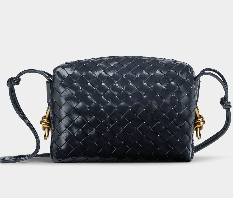 

Loop Camera Bag Mini Cassette Purses Small Intrecciato Leather Crossbody Bags With Knotted Metallic Embellishment Women Luxury Designer Wallet