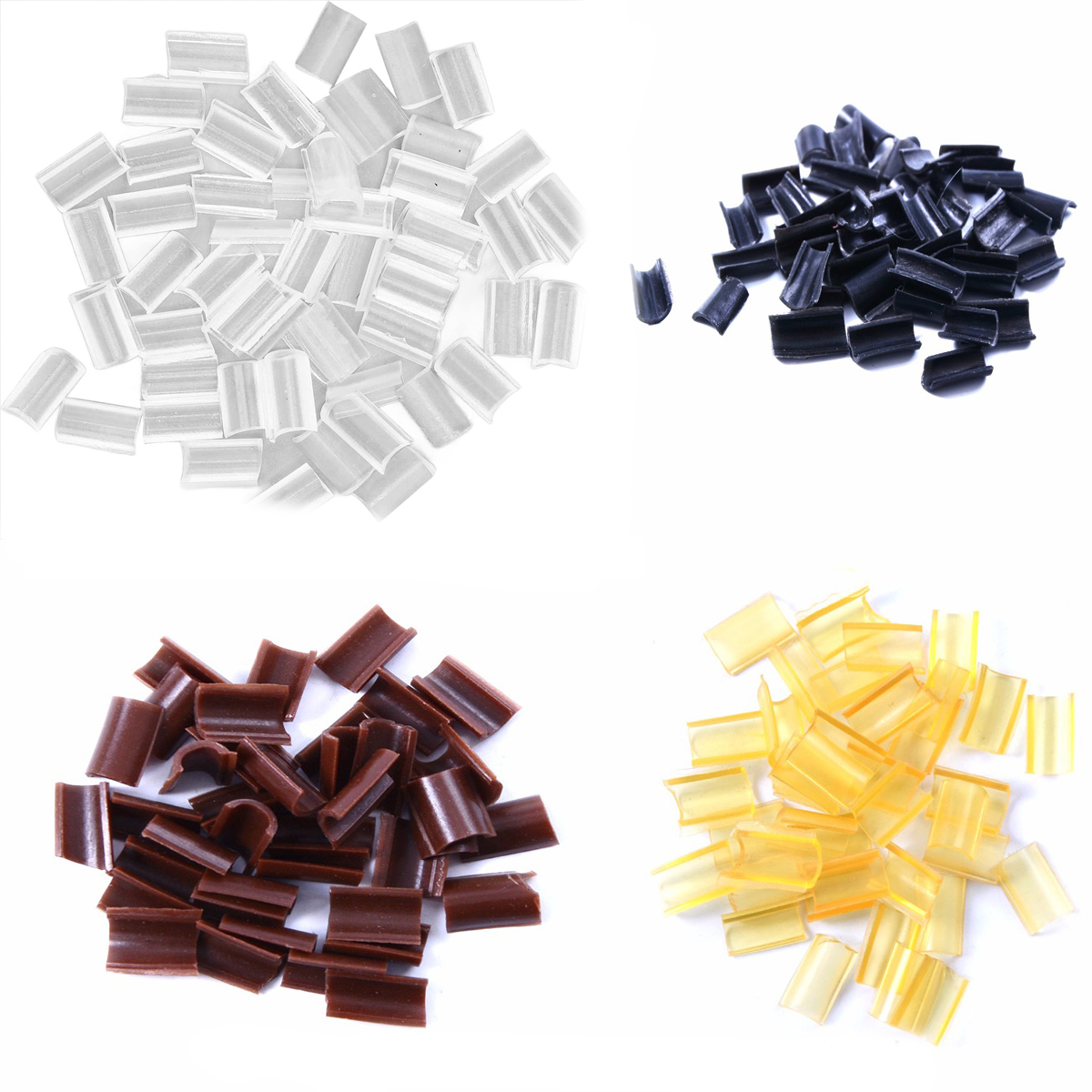 

100pcs Keratin glue piece for hair Nail Tip U-Shaped Fusion hair extension