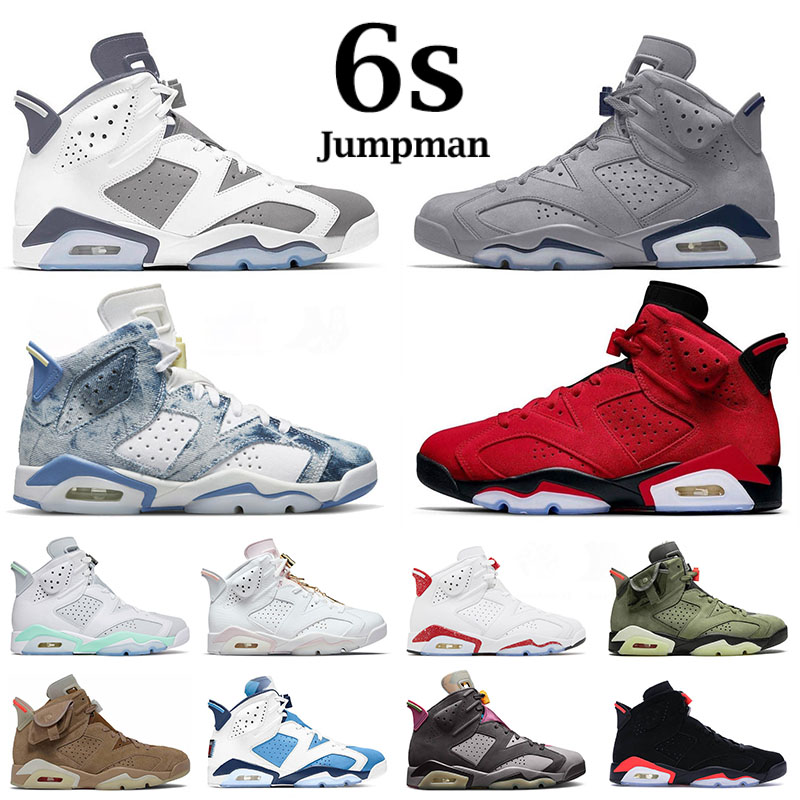

jumpmans basketball outdoor shoes 6 Toro 6s vi georgetcown tiffany blue cool grey british khaki washed denim unc black cat sports sneaker trainer big size 13, 40-47 oreo