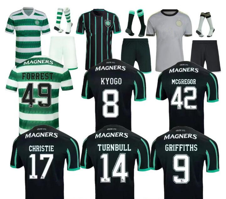 

22 23 Celtic men soccer jerseys home away 3rd EDOUARD BROWN DUFFY TAYLOR CHRISTIE 2022 2023 football shirt Adult Kids Kit socks Uniforms, 22/23 home