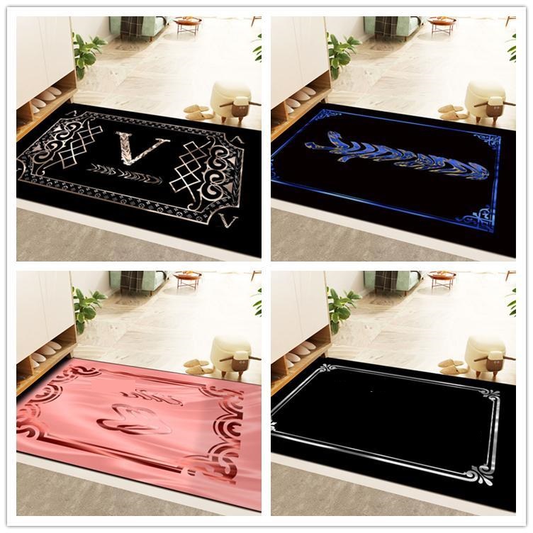 

DIY Fashion brand carpets foot mat parlor living room bedroom no-slip rug designer carpet home decoration, As picture