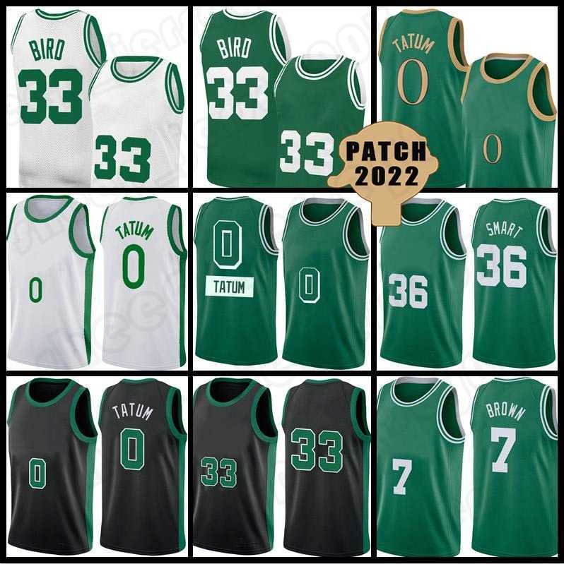 

Bostons 2021 2022 Celtices Basketball Jayson Tatum Jerseys Larry Bird Jaylen Brown Marcus Smart 0 33 7 36 75th Anniversary Men''Nba''Shirt, Men jersey -retro