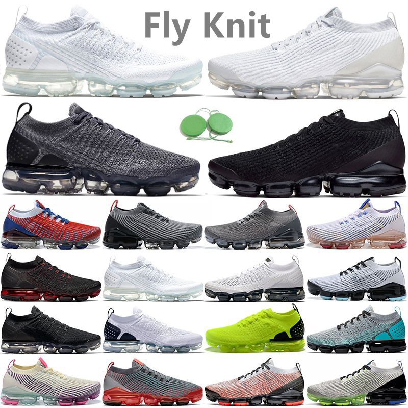 

Fly Knit Mens Running Shoes Sneaker 1 2 3.0 Triple White Black USA Pink Oreo Glow Green Particle Grey Blue Fury Pure Platinum Volt Men Women Trainers Sports Sneakers 36-45, Color#16