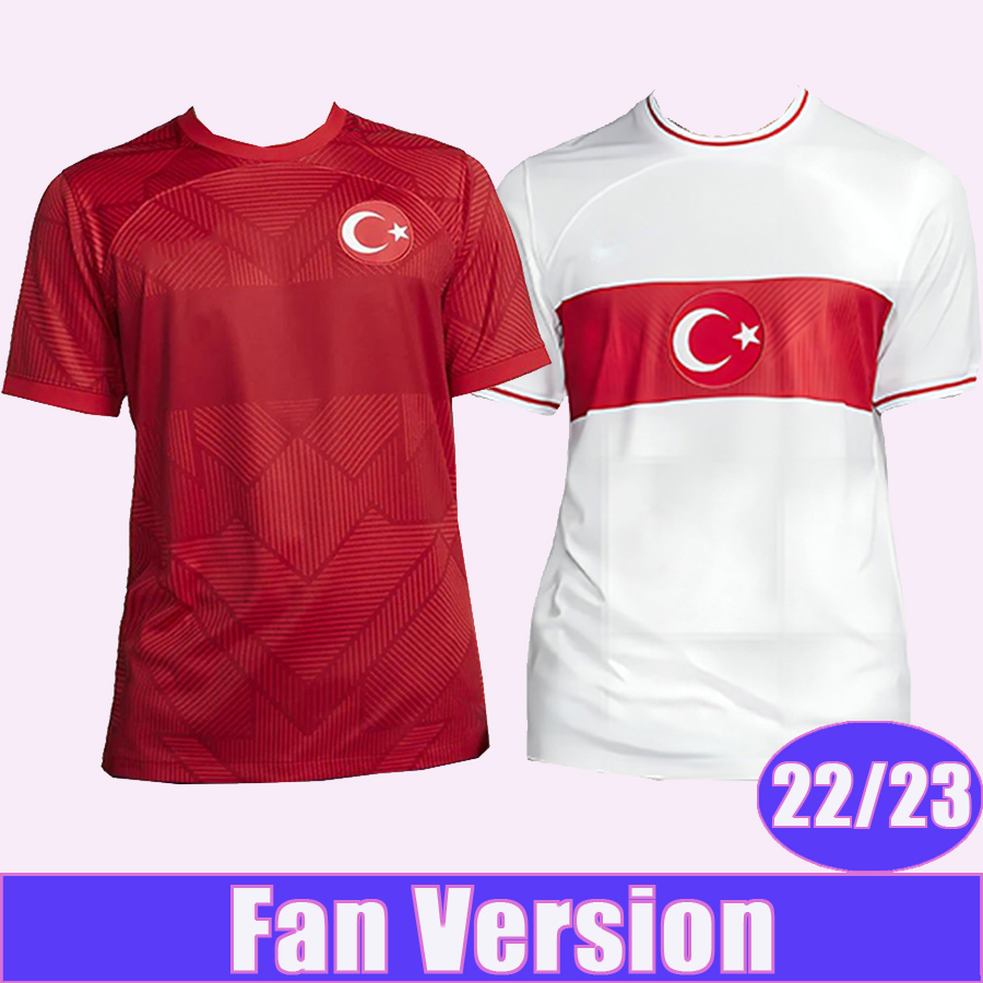 

22 23 Turkey National Team Mens Soccer Jerseys CELIK DEMIRAL OZAN KABAK CALHANOGLU YAZICI Home Red Away White Football Shirts Short Sleeve, Qm11689 22 23 home no patch