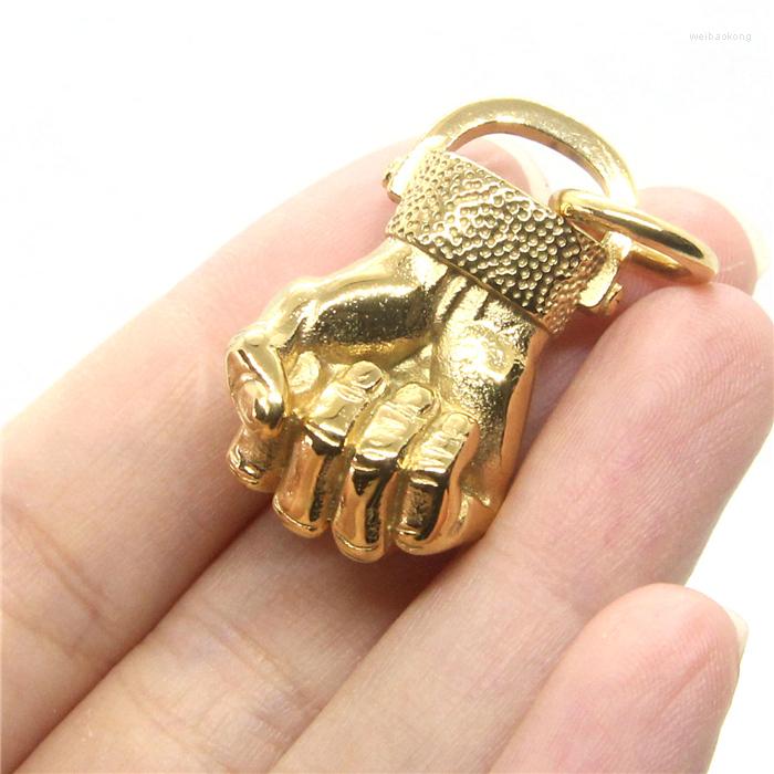 

Pendant Necklaces Est Men Fist 316L Stainless Steel Fashion Cool Man Necklace