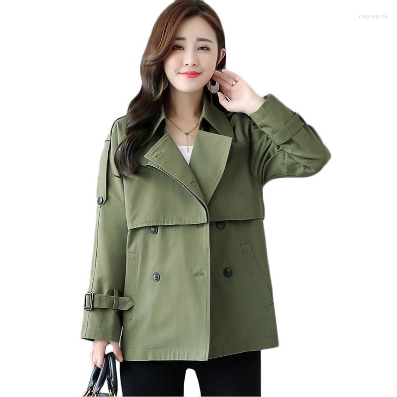

Women's Trench Coats Small Short Windbreaker Coat Women Spring Autumn Korean Loose Casual Overcoats Female Students Wild Tide  761, Pink