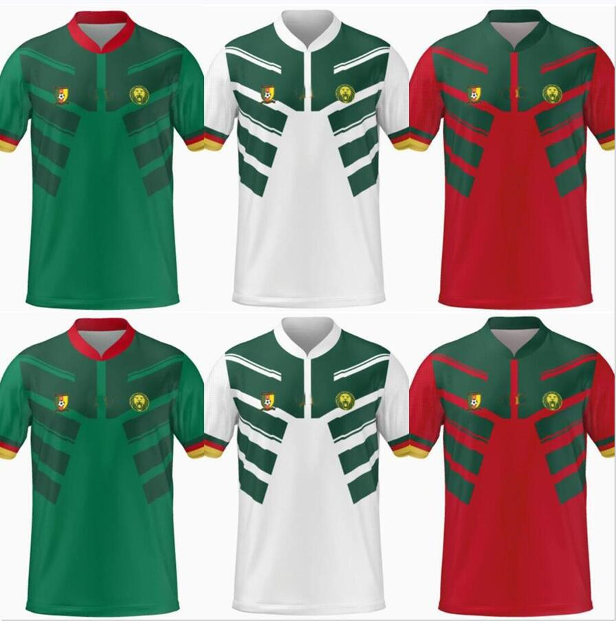 

22/23 Cameroon Soccer Jerseys 2022 2023 #10 ABOUBAKAR #13 CHOUPO-MOTING Shirt #11 BASSOGOG #20 GANAGO #12 EKAMBI National Team Football uniform