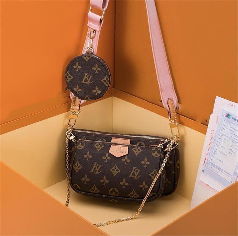 

2022 Evening Bags 3 pcs purse Shoulder Bags classic handbags women bag leather lady messenger satchel cross body package, Light green