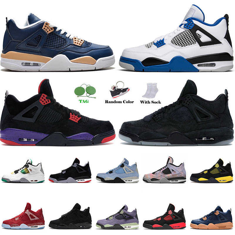 

4 4s Mens Sports Jorda Basketball Shoes Jumpman Red Thunder Military Black White Oreo Canyon Purple Pure Money Womens Sneakers Sports WHRA, C6 canvas 36-47