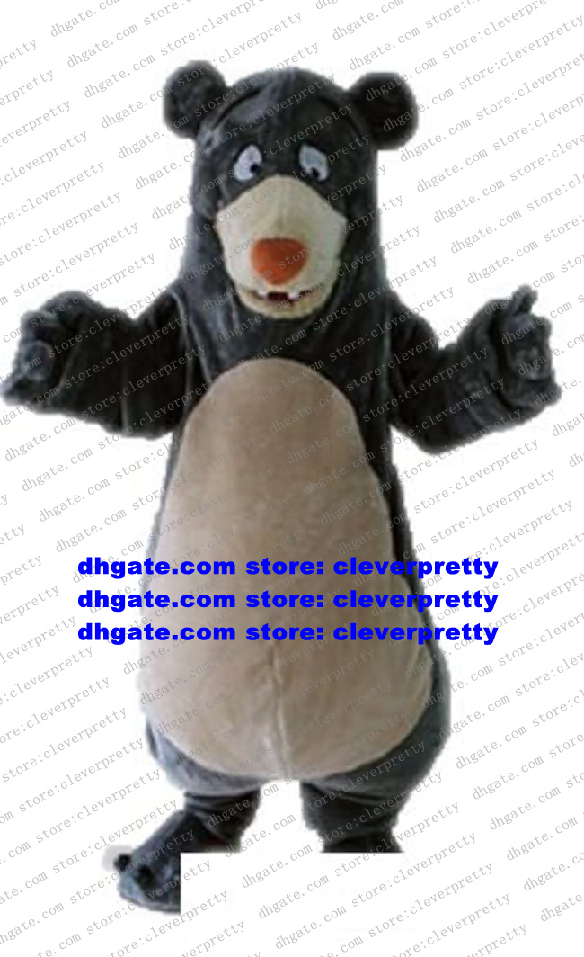 

Grey Bear Baloo Bear Mascot Costume Adult Cartoon Character Outfit Suit Carnival Fiesta Canvass Business Orders zx267, As in photos