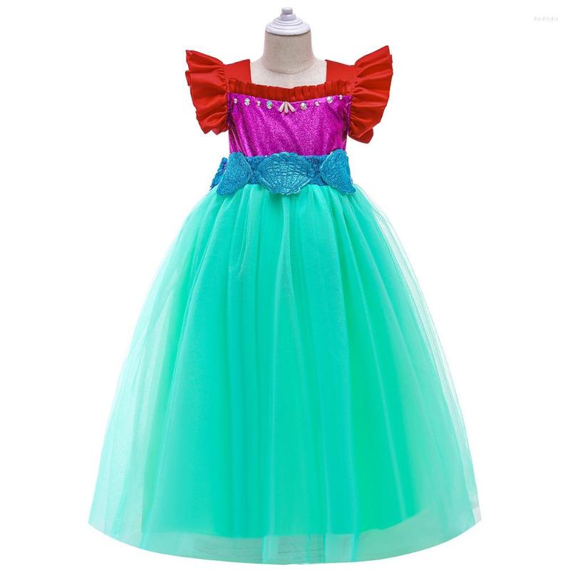 

Girl Dresses Ballgown Short Sleeves Birthday Party Costume Long Girls Clothing Princess Dress Kids Clothes 2022, Picture shown