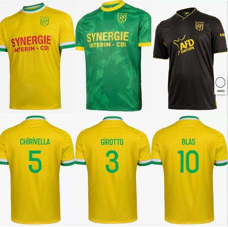 

22 23 Maillots FC Nantes Etoile soccer jerseys home and away 3th SISSOKO GIROTTO COULIBALY BLAS KOLO MUANI SIMON men Football shirt