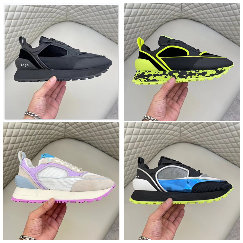

2023 England Vintage Genuine Leather Sneakers Lace Up Chunky Heel Platform Sneakers Casual Breathable Luxury Design, Shoe box