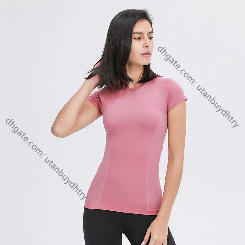 

LUss Woman T-shirts Breathable Quick Dry Crop Top Bicycle Yoga Fitness Sports Top Fashion Stretch Sports and Leisure Sportswear, Black