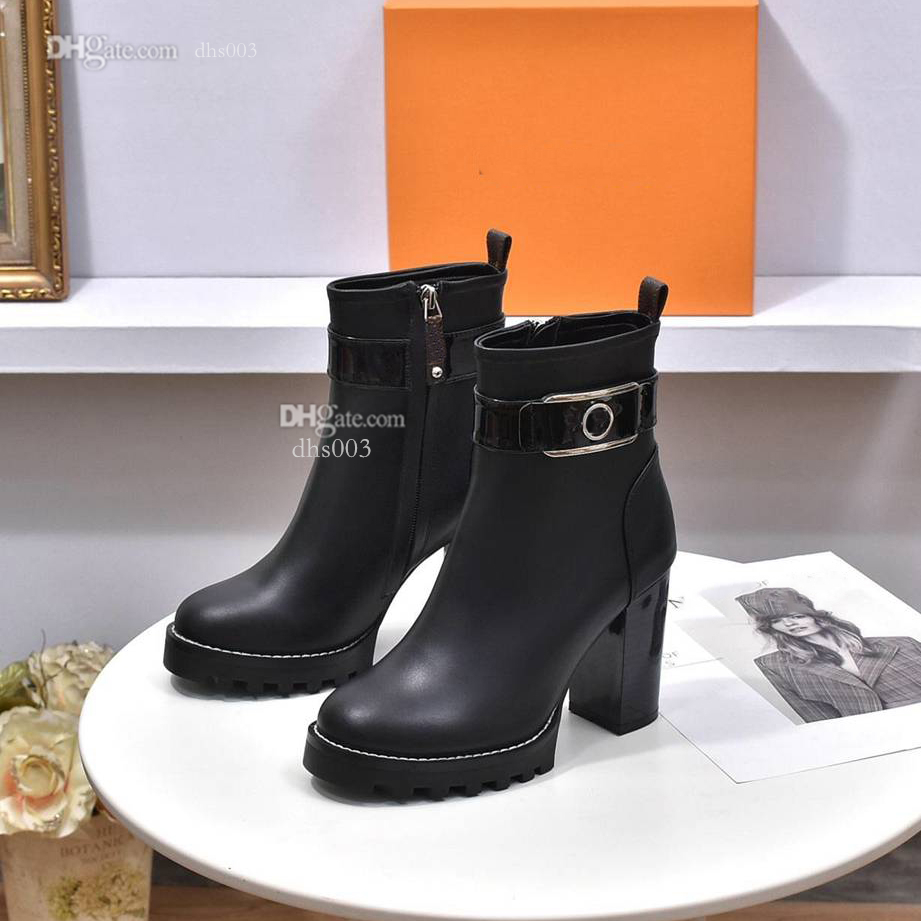 

High Quality Heel Boots Designer Leather Ankle Boot Louiseity Stylish Women Winter Booties Sexy And Warm Viutonity dfgdfgdfdf, 22-9.5cm
