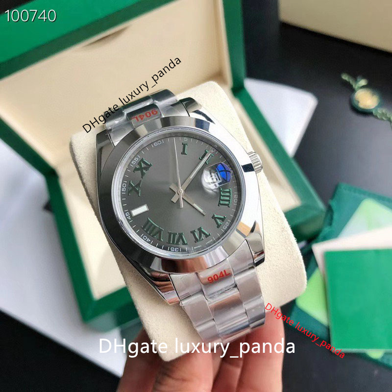 

Men's watches Ceramic ring automatic mechanical calendar watch 41mm 2813 movement luminous sapphire 904L luxury silver bracelet waterproof watch