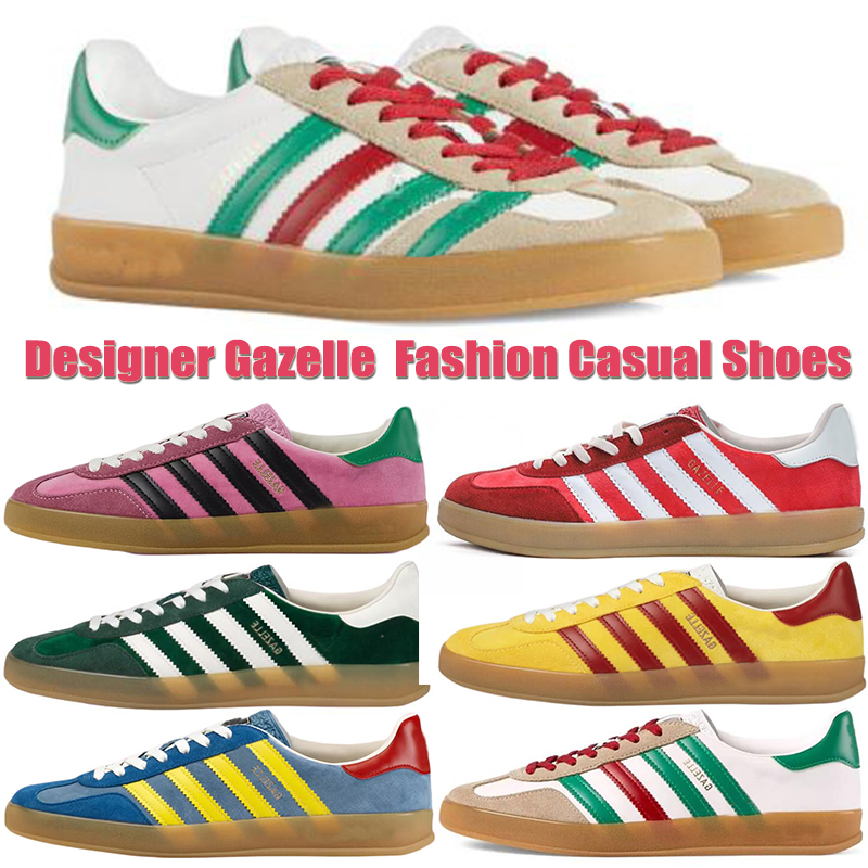 

Designer Gazelle Samba OG casual shoes mens womens Gazelles Sambas Red Green Yellow White luxury Black trainers sports sneakers