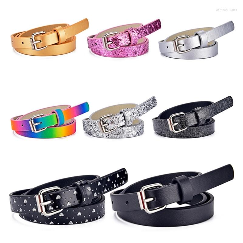 

Belts Punk Coat Dress Waist Belt For Women Alloy Pu Leather With Adjustable Hole Daily Commute Jeans Skirt Supplies, Black