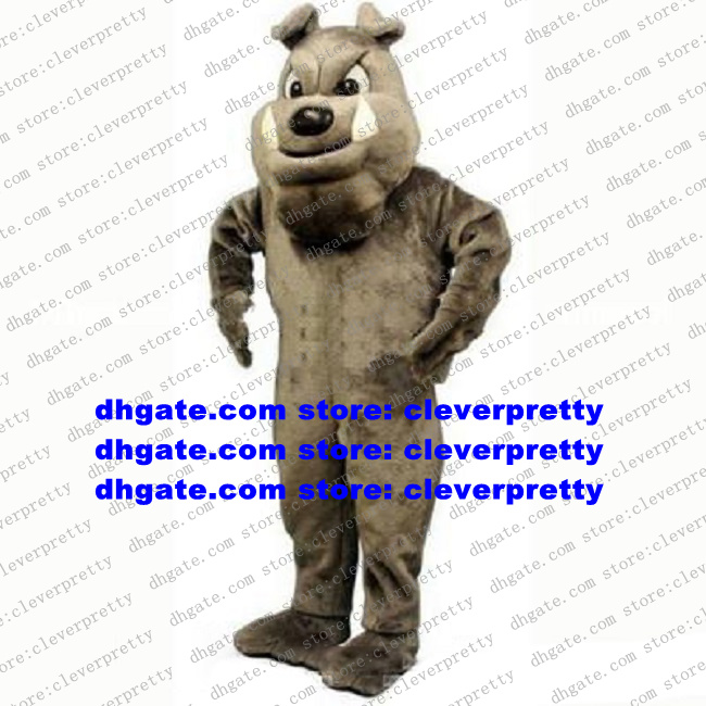 

Long Fur Brown Bulldog Dog Pitbull Mascot Costume Bull Dogs Bala Cartoon Character American Jubilee Carnival Fiesta zx1288, As in photos