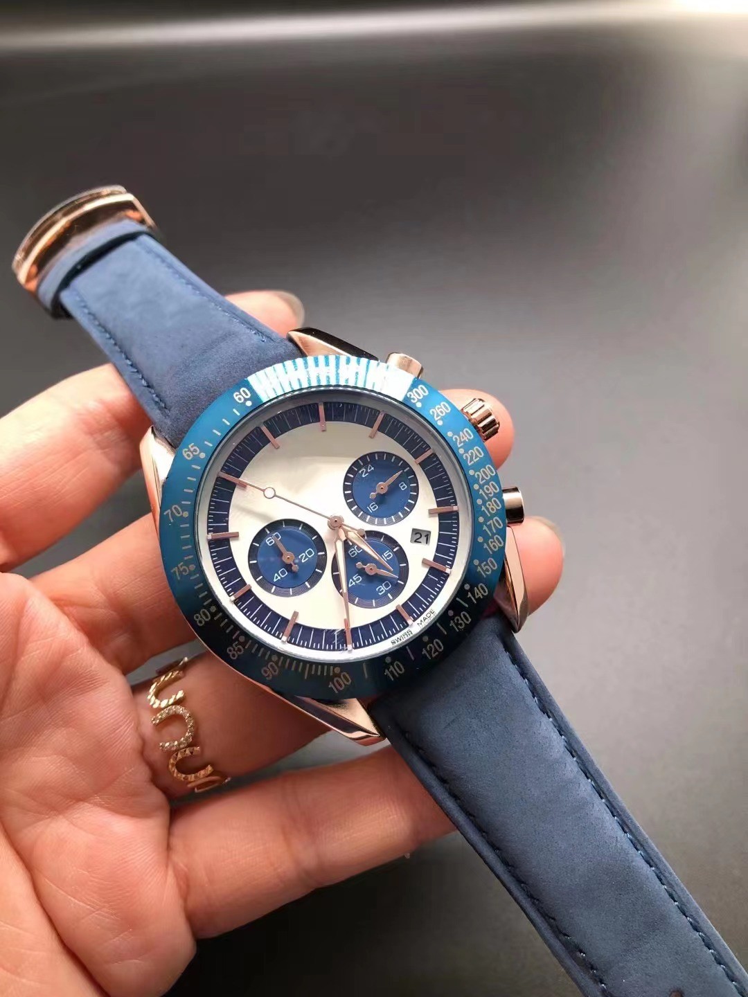 2022 New Luxury Brand Men&#039;s Watch Frosted Leather Sport Fashion Leisure Multifunctional Timekeeping Quartz Running Watch-image-818216288