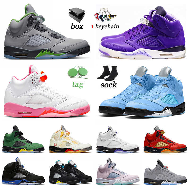

Jumpman 5 Trainers Jordens Arrival Basketball Shoes Mens Sports Racer Blue Men off 5s Green Bean Sneakers Mars For Her Concord UNC jorda 8TN7, # 40-47 fire red