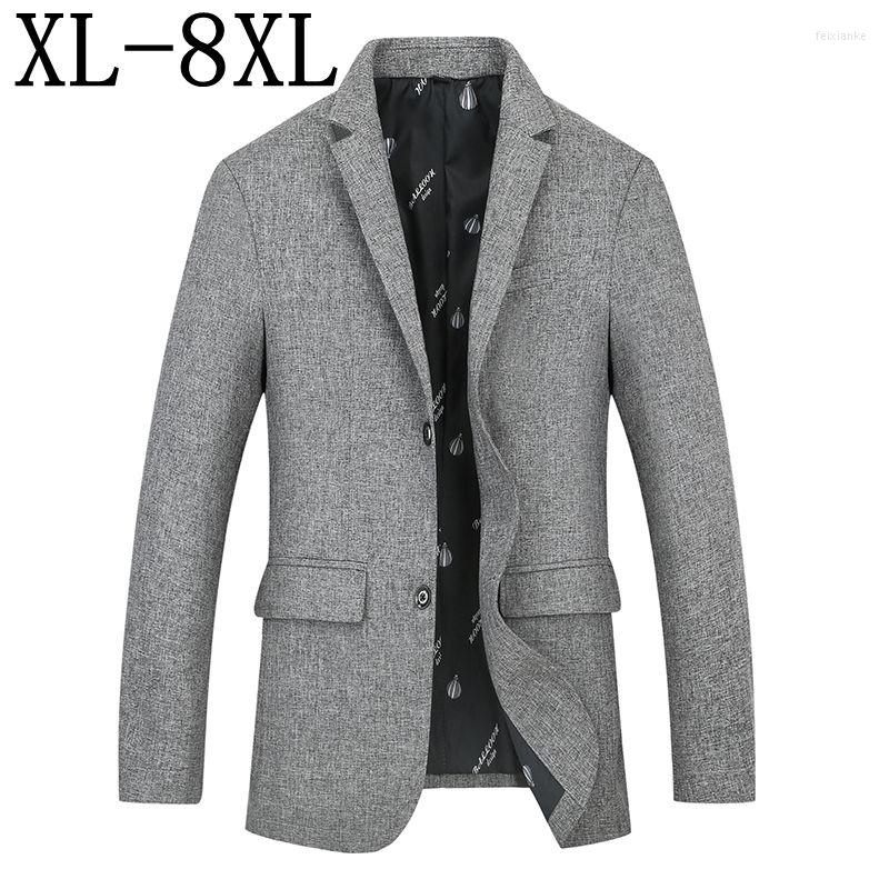 

Men's Suits 7XL Size 8XL 6XL 2023 Men Brand Suit Jacket Blazer Spring Autumn Fashion Loose Business Masculino Blazers, Blue