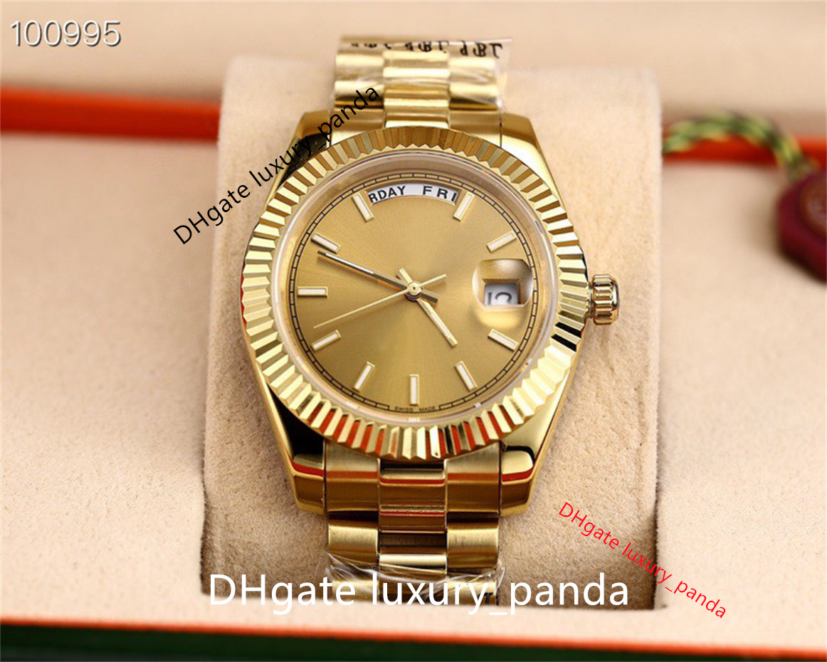 

Ceramic men's watches Week calendar automatic mechanical watch 41mm 2813 movement luminous sapphire 904L luxury gold silver bracelet waterproof watch
