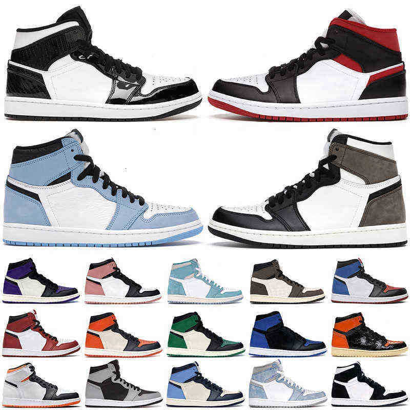 

jumpman men women Outdoor Shoes 1s high OG 1 Hyper Royal University Blue mocha Shadow 2.0 mens trainer sports sneakers, Box