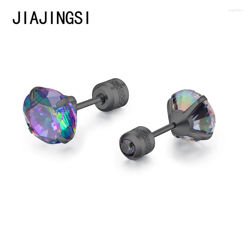 

Stud Earrings 1 Pair Black Stainless Steel Ball Studs For Women With Diameter 3mm Earring Pin Corrosion Earr