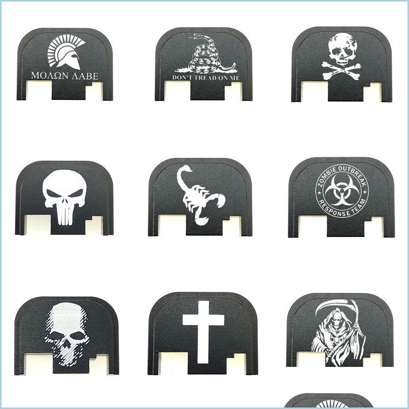 

Tactical Accessories Tactical Accessories Aluminum Personalized Custom Rear Er Plate Fits Most Models For Glock Gen 14 Does Not Fit Dh3Gk