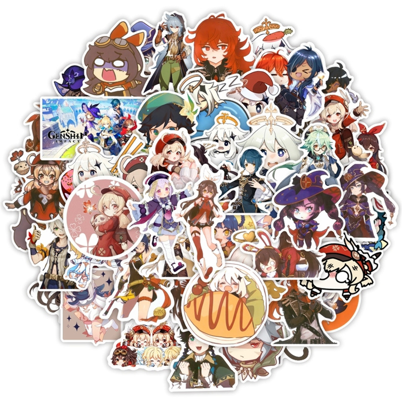 

50Pcs Anime Stickers Non-Random For Car Bike Luggage Sticker Laptop Skateboard Motor Water Bottle Snowboard wall Decals Kids Gifts, Multi-color