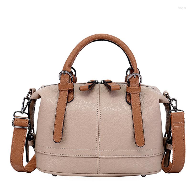 

Evening Bags Women Handbag PU Leather Boston Ladies Big Shoulder Handbags Fashion Messenger Casual Tote Sac S1989, Black