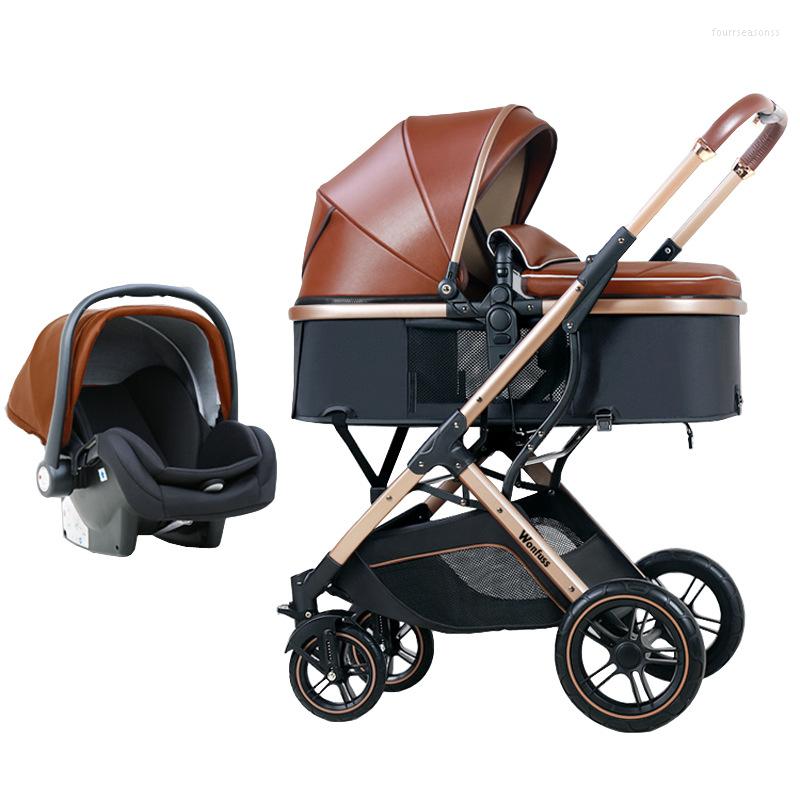 

Strollers Baby Stroller 2 In1/3 In 1 Basket Can Sit And Lie Down Two-way Lightweight Folding -absorbing Born