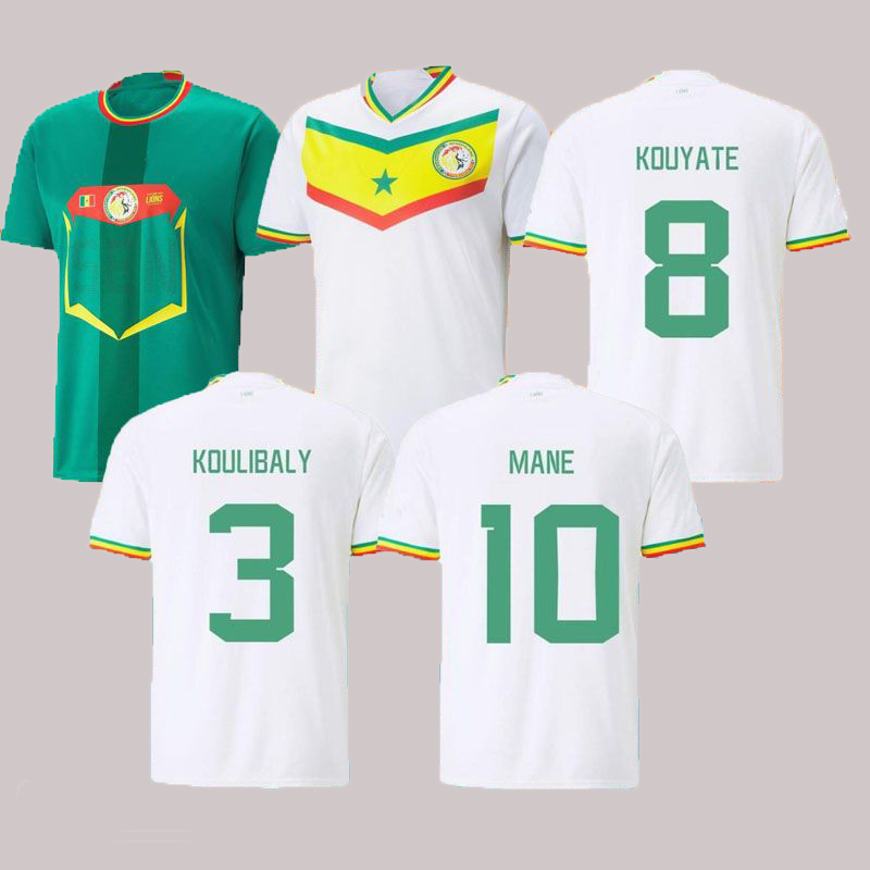 

22 23 tee shirts Senegal soccer jerseys Custom wholesale2022/2023 National Team cup The World CupKOULIBALY MANE BaldE DIATTA Maillots De Foot shirt football uniform, Home patch