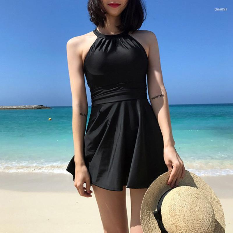 

Women's Swimwear Women's Sexy Black Mush One-piece Suits Monokini Plus Size Women Bikini One Piece Swimsuit With Skirt Bathsuit Swim, Picture shown