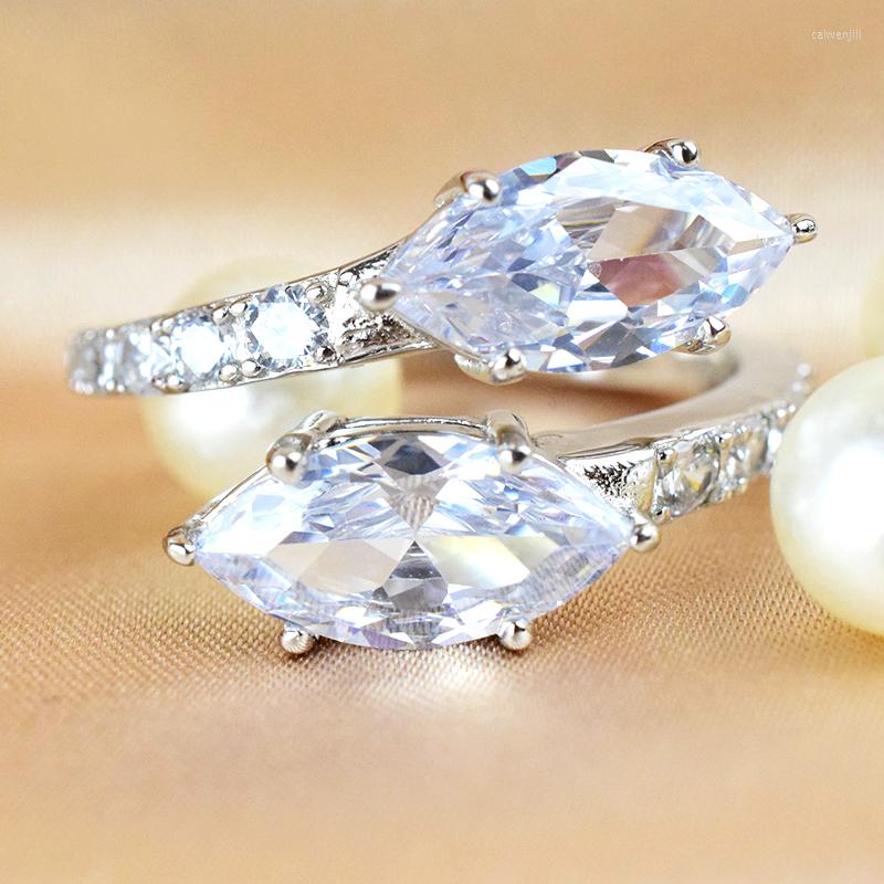 

Cluster Rings 2022 Product Luxury Jewelry S925 Sterling Silver Ladies' Ring Engagement Party Dance Romantic And Sweet Style