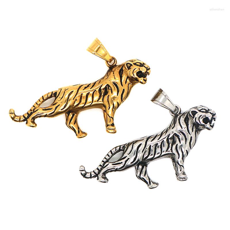 

Pendant Necklaces Unisex 316L Stainless Steel Punk Gothic Tiger Est