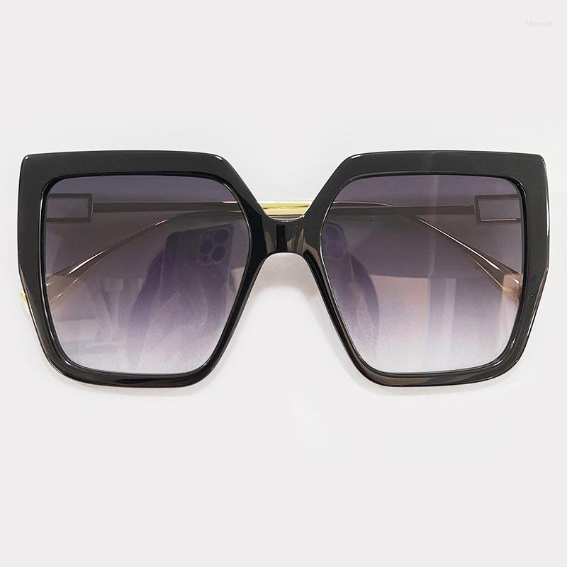 

Sunglasses Fashion Square Alloy Women 2022 Gradient Shades Feminino UV400