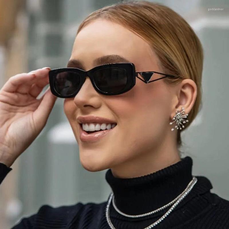 

Sunglasses 2022 Fashion Luxury For Women Metal Hollow Legs Street Wear Summer Outdoor High Quality Decoration Black Shade