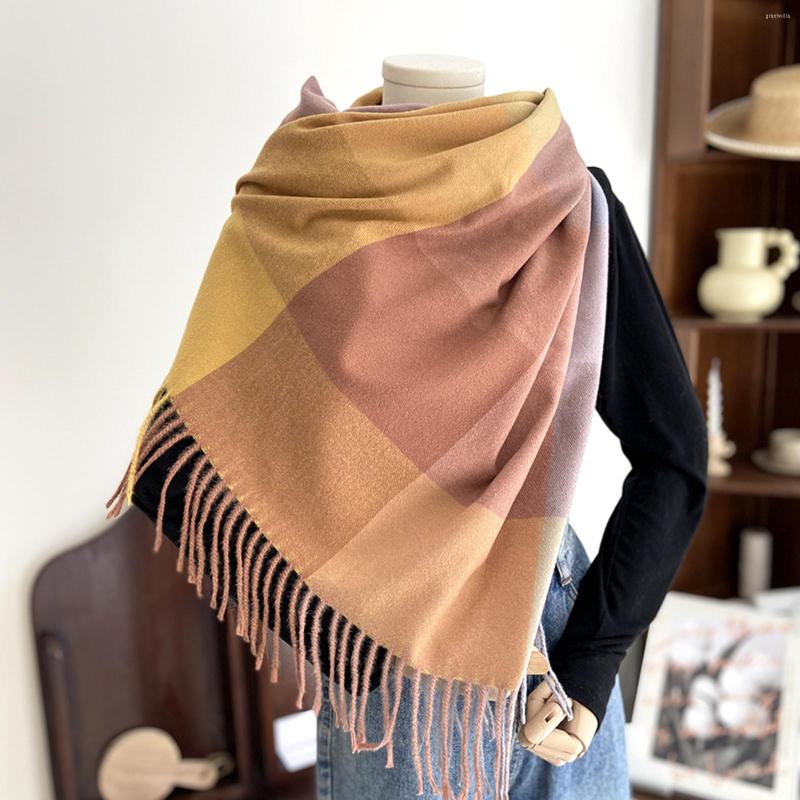 

Scarves Korean Style Warm Winter Knitted Scarfs Women Classic Soft Large Blanket Wrap Shawl Thick Lady Bufanda