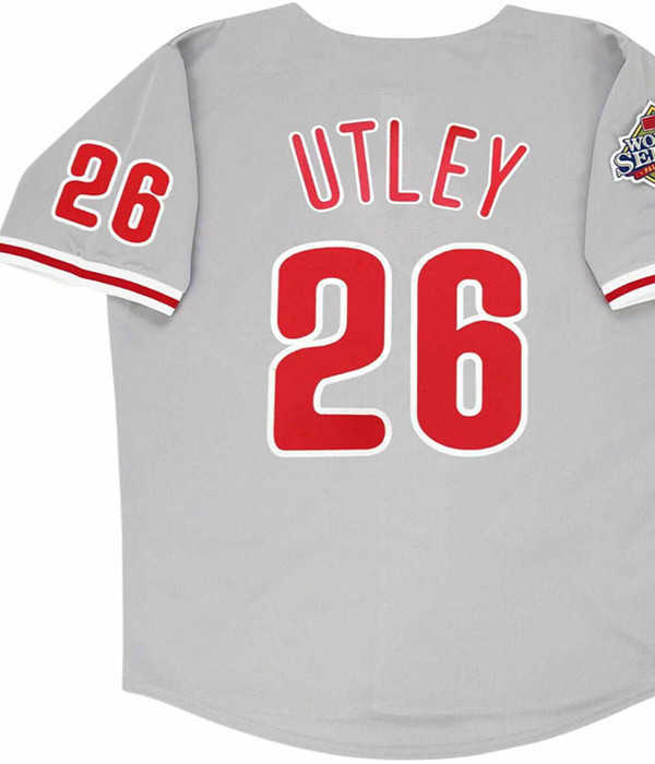 

Baseball Jerseys 2008 Philadelphia Retro Chase Utley Baseball Jerseys Cole Hamels PAT BURRELL RYAN HOWARD BRAD LIDGE JAMIE MOYER Shane, Man nk flexbase white 0