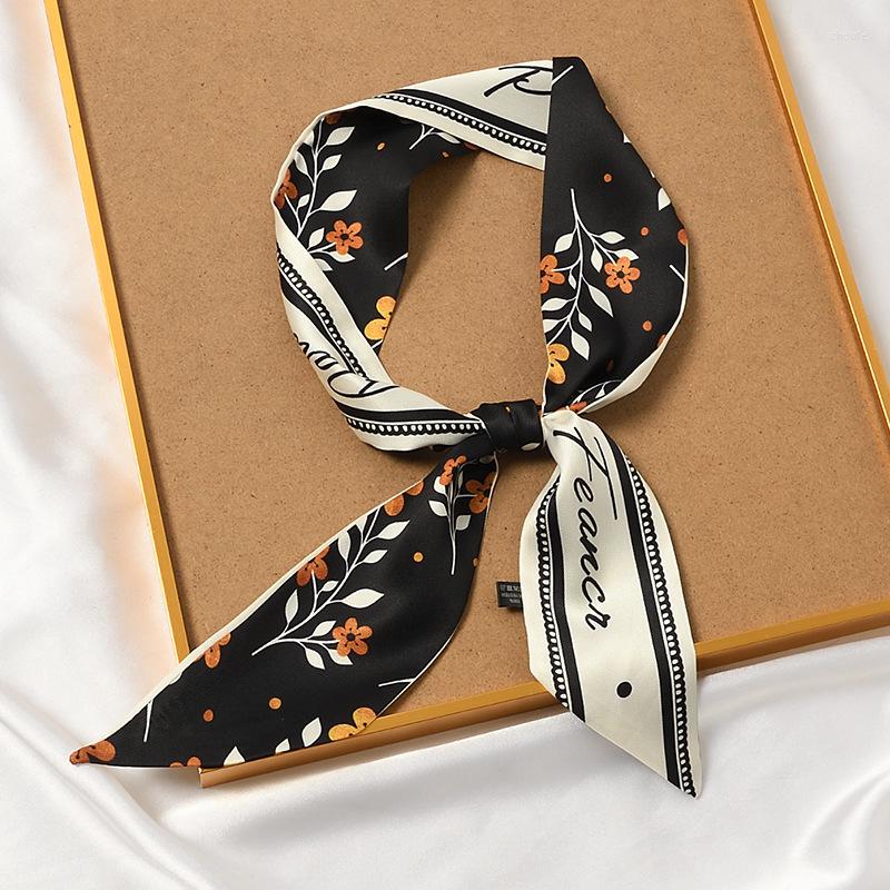 

Scarves Lovely Long Skinny Scarf Choker Girl Silk Hair Stylish Summer Decorated Neckwear Women Elegant Bandana