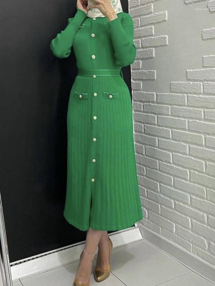 

Casual Dresses Long Sleeve Elegant Tight Knit Maxi Dress Women Autumn Winter Solid Color V Neck Sweet Korean Vintage Sweater 2022, Black