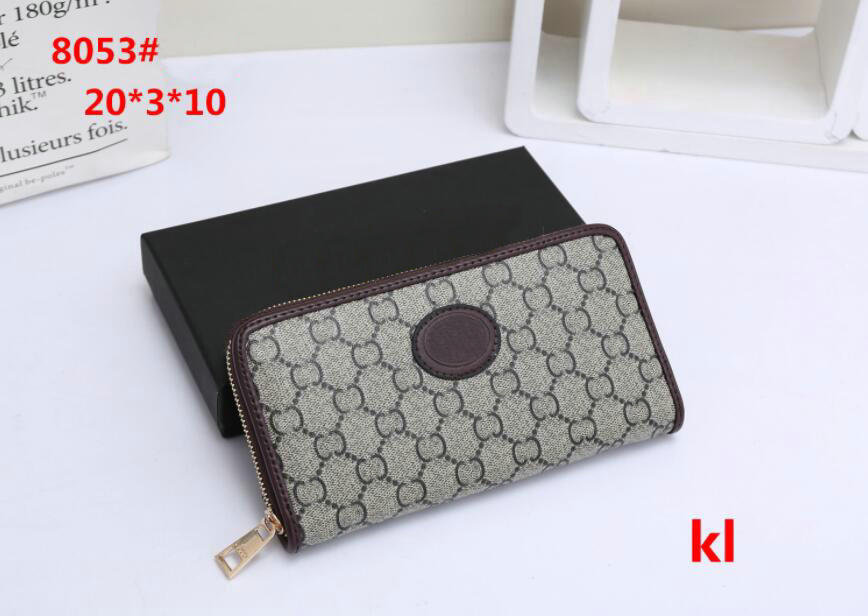 

Women Designer Longs Wallets Canvas Leather Wallet Single Zipper Purse Lady Ladies brands Long Purse Classical Card Holder Card Holder Passport Holder, Black