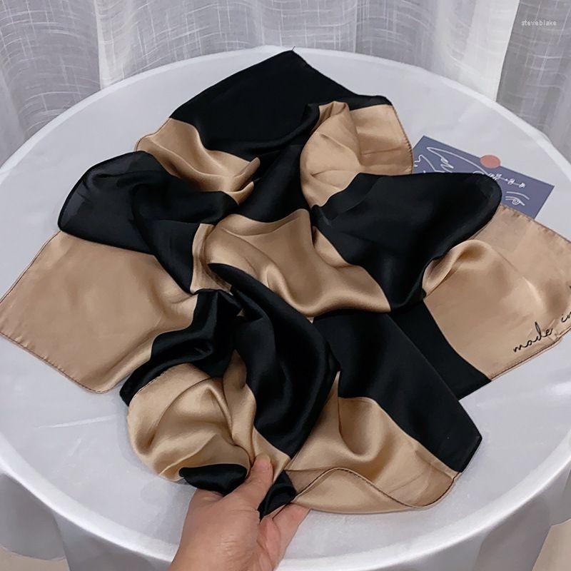 

Scarves Fashion Silk Scarf Satin Woman Summer Small Bag Bohemian Classic Lady Professional Square Headscarf Hat